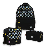 Kit Chenson Mochila Grande, Lonchera y Lapicera Escolar Happy Girl Porta Tablet HG71120-3 RITA