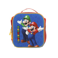 Kit Chenson Mario Luigi Mochila Ruedas Lonchera Lapicera Azul Mb65970-9_set