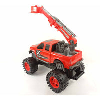 CYC Camioneta Friccion Rescate Con Escalera Telescopica Juguete De Importacion B1032347