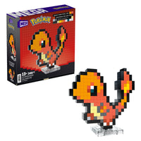 Mega Contstrux Pokemon Pixel Charmander 367 Pzs HTH76 Mattel