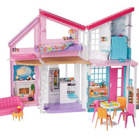 Barbie Casa Malibu De Muñecas De Dos Pisos Mattel Fxg57 Color Rosa