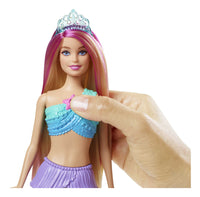 Barbie Muñeca Sirena Luces Brillantes Mattel HDJ36
