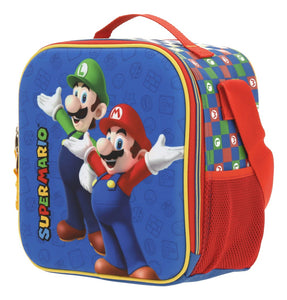 Set Chenson Mochila Lonchera Lapicera Para Niño Escolar Primaria Mario Bros Armin Mb65967