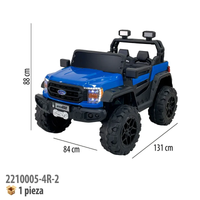 Montable Eléctrico Jeep Juguete de Importación 2210005-4R
