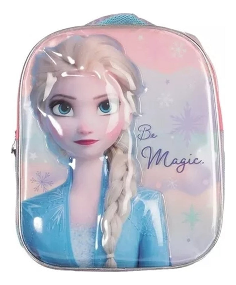 Mochila Pequeña Preescolar Ruz Disney Princesas Frozen Elsa 170542 Coleccion Flake Color Rosa