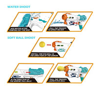 CYC Pistola De Agua Lanzador De Bolas  Juguete de Importacion 648-29
