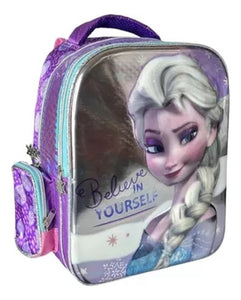 Mochila Pequeña Preescolar Ruz Disney Princesas Frozen Elsa 174580 Coleccion Snow Color Rosa