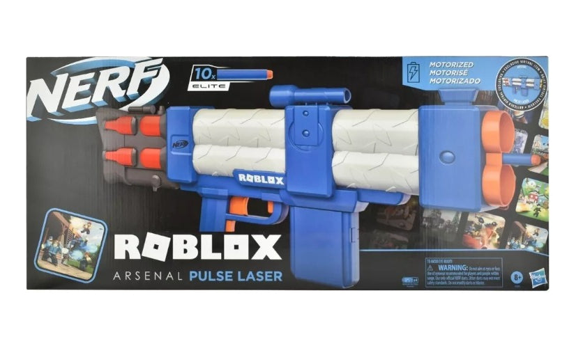 Nerf Roblox Arsenal Pulse Laser Motorizado 10 Dardos Hasbro F2484