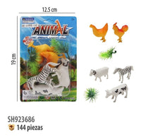 1 Paquetes Animal De Granja Maqueta Juguete De Importacion SH923686
