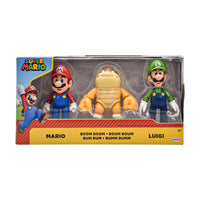 Super Mario Set 3 Figuras Mario Bum Bum Luigi Jakks Pacific

