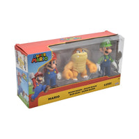 Super Mario Set 3 Figuras Mario Bum Bum Luigi Jakks Pacific
