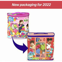 Mega Bloks Juguete de Construcción Bolsa de 60 piezas DCH54 Mattel