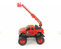 CYC Camioneta Friccion Rescate Con Escalera Telescopica Juguete De Importacion B1032347
