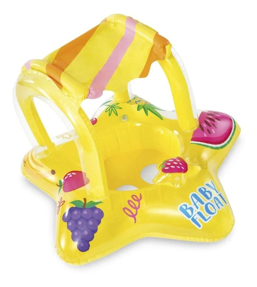 Inflable Salvavidas Flotador Intex 81cmx66cm Andadera Bebe