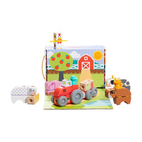 Blockables Melissa & Doug Rancho Juego de Bloques de Madera conectables para niños
