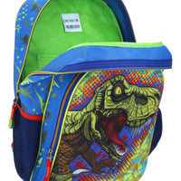 Mochila Escolar Grande Chenson Porta Tablet Dinosaurio Rex Co65765-9 Coleccion Sidarta Color Azul
