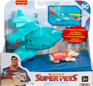 Fisher-price Dc League Of Super Pets Vehículo Lanzador Perro