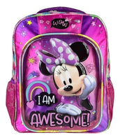 Mochila Escolar Grande Primaria Ruz Minnie Disney Mimi Niña Awes Coleccion Color Rosa
