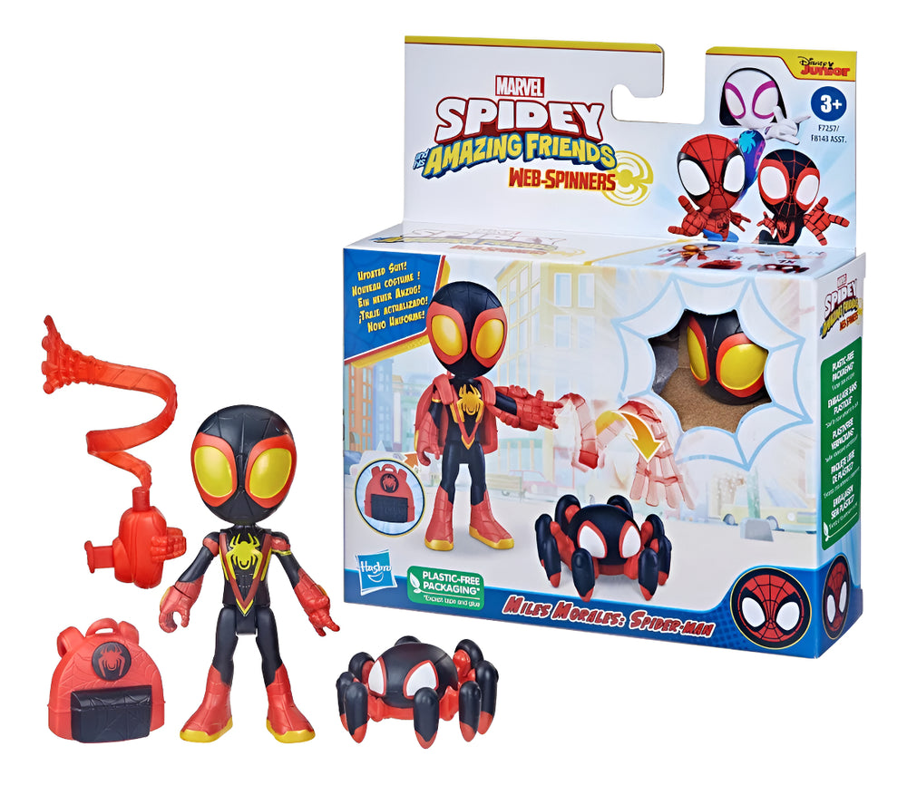 Miles Morales Spidey Spiderman con Accesorio Hasbro F7257
