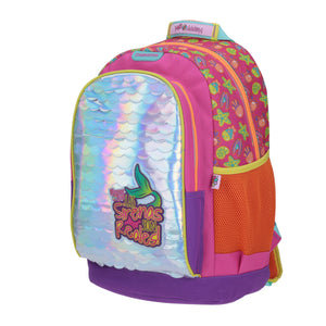 Mochila Primaria Chenson Escolar Happy Girl Sirena Meram Color Rosa Diseño De La Tela Hg64400-p