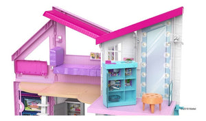 Barbie Casa Malibu De Muñecas De Dos Pisos Mattel Fxg57 Color Rosa