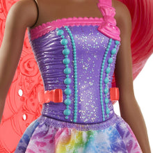 Cargar imagen en el visor de la galería, Muñeca Barbie Dreamtopia Hada Alas Rojas Con Accesorio Gjk01
