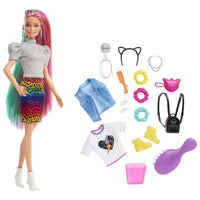 Barbie Leopardo Rainbow Peinados Mágicos GRN81 Mattel