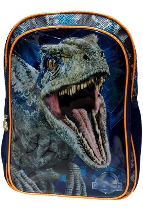 Mochila Grande Escolar Ruz Jurassic World Dinosaurio Blue 173705 Coleccion Furia