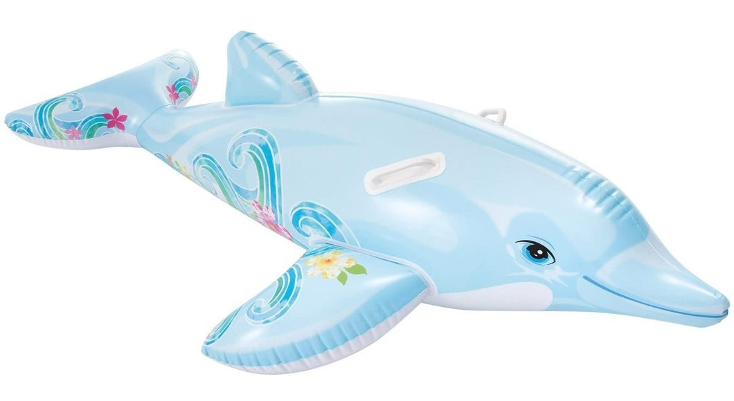 Montable Salvavidas Delfin Para Alberca Intex Inflable Niño