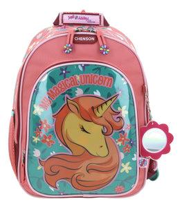 Mochila Mediana Chenson Happy Girl Unicornio Manico HG66238-P