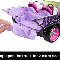 Coche De Juguete Monster High Ghoul Mobile Con Mascota