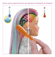 Barbie Leopardo Rainbow Peinados Mágicos GRN81 Mattel
