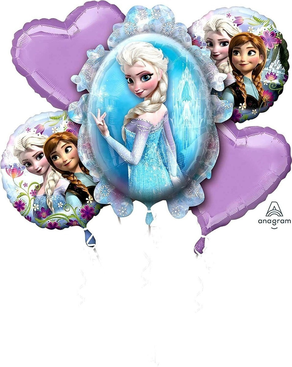 Ramo 5 Globos Bouquet Frozen Disney Gigante Anagram Pky0m01