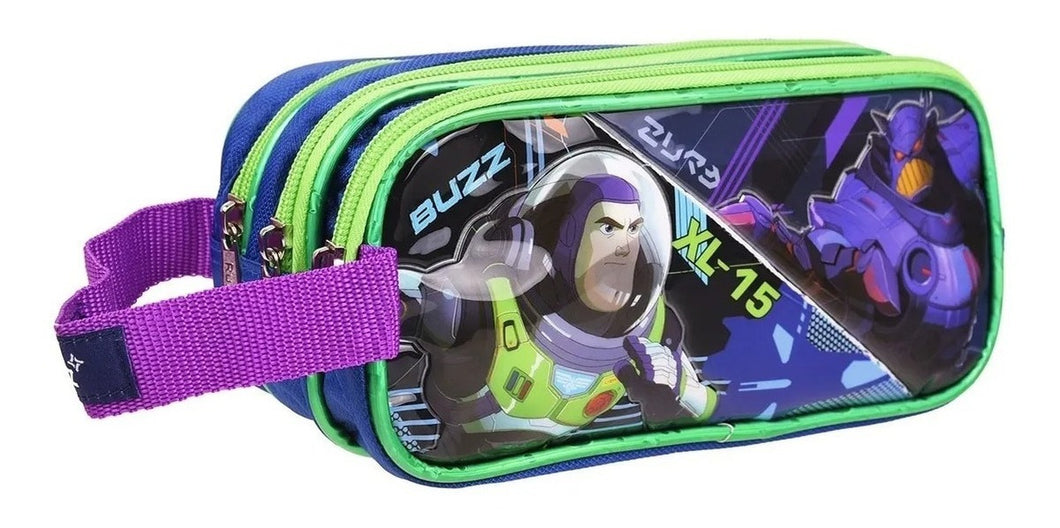 Lapicera Estuche Escolar Triple Cierre Buzz Lightyear 171665