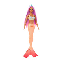 Barbie Fantasía Muñeca Sirenas Cabello de Colores
