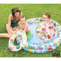 Alberca Con Pelota Y Salvavidas Intex 1.22m X 25cm Niño Full