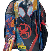 Mochila Pequeña Preescolar Ruz Marvel Spiderman Miles Morales 173683 Coleccion Verse Color Negro