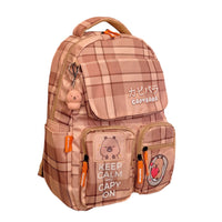 FM Mochila Grande Escolar Capybara Cuadros
