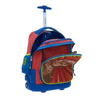 Mochila 3D Grande Chenson Baston y Ruedas Dinosaurio Rex Dicor CO66063-R
