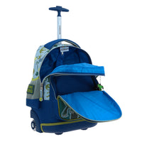 Mochila Con Ruedas Grande Azul Chenson Dinosaurio Trerror CO66404-9
