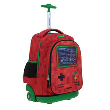 Cargar imagen en el visor de la galería, Mochila Grande Con Ruedas Y Luces Led Chenson Gamer GALAGA CO70338-R
