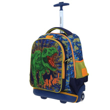 Cargar imagen en el visor de la galería, Mochila Grande Con Ruedas Y Luces Led Chenson Dinosaurio T-Rex KORAV CO70438-9
