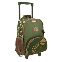 Mochila Chica Chenson Con Ruedas Escolar Kinder Dino Sagaz CO70597-A
