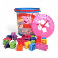Cubeta De Bloques De Formas Peppa Pig Juguete de Importacion T378931
