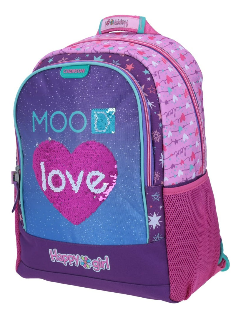 Mochila Grande Chenson Primaria Happy Girl Momo Hg64551-P