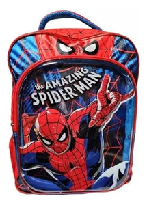 Mochila Escolar Grande Primaria Ruz Marvel Spiderman Hombre Araña 174585 Coleccion Fled Color Rojo