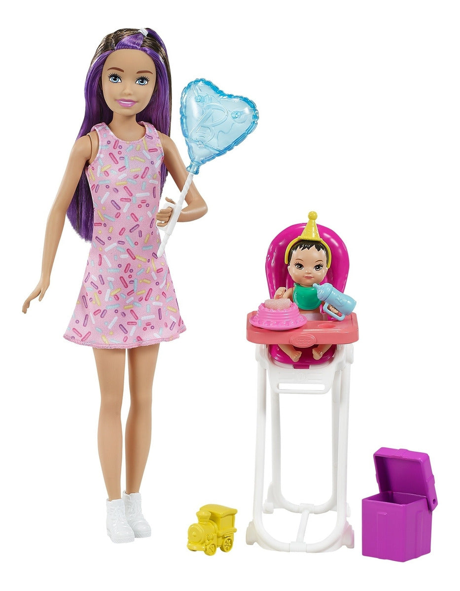 Muñeca Barbie Sisters & Pets Skipper Niñera Cumpleaños
