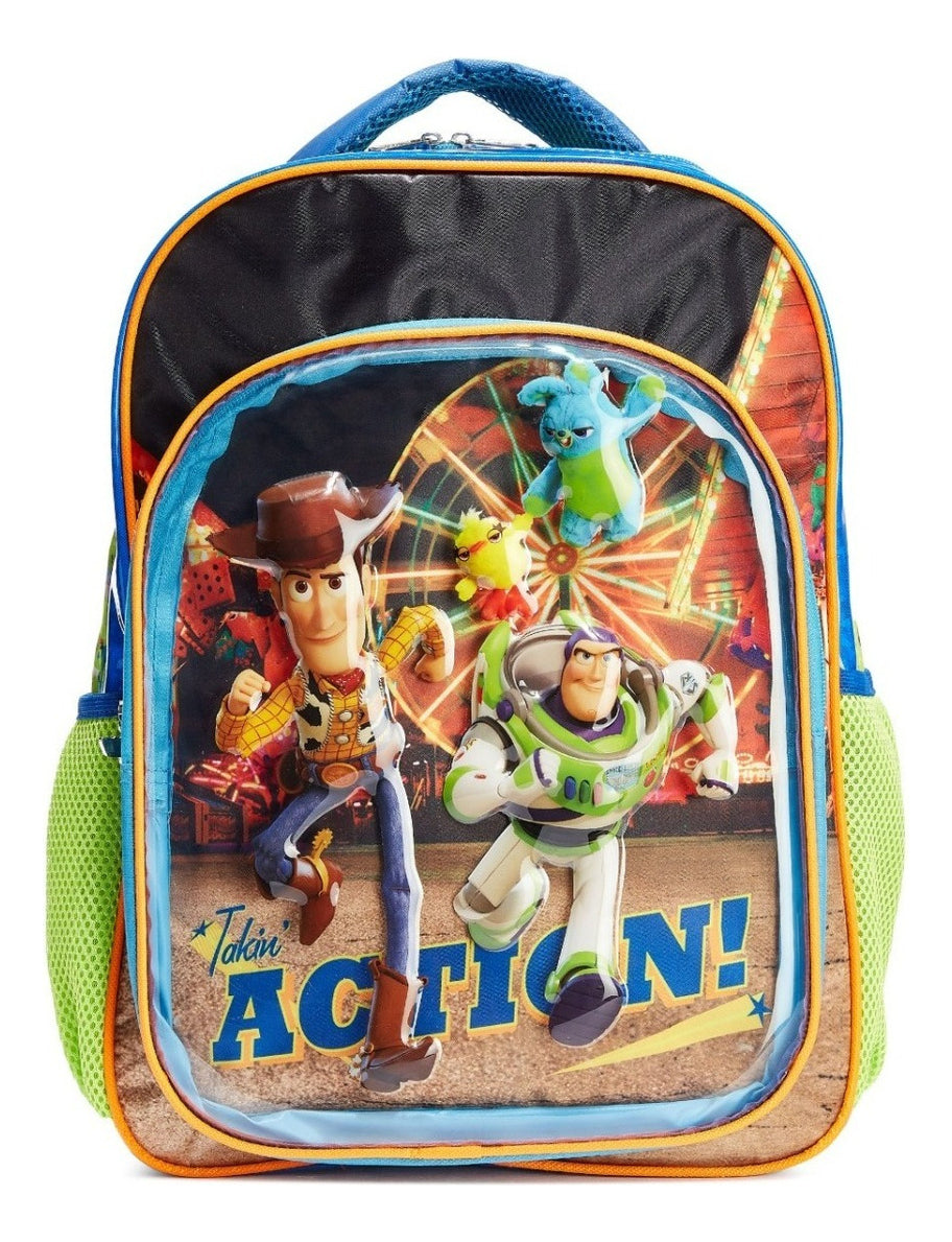 Mochila Ruz Primaria Buzz Lightyear O Toy Story Escolar Color Verde