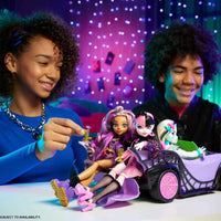 Coche De Juguete Monster High Ghoul Mobile Con Mascota
