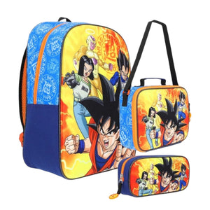 Set Mochila, Lapicera y Lonchera Grande Yadatex Dragon Ball S DBS129-SE006A